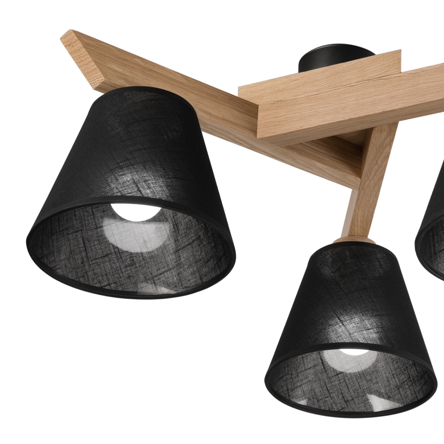 Brilagi - LED  Пристельова люстра ANTHONY 3xE14/40W/230V дуб/чорний