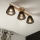 Brilagi - LED  Пристельова люстра ANTHONY 3xE14/40W/230V дуб/чорний