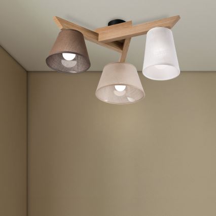 Brilagi - LED  Пристельова люстра ANTHONY 3xE14/40W/230V дуб