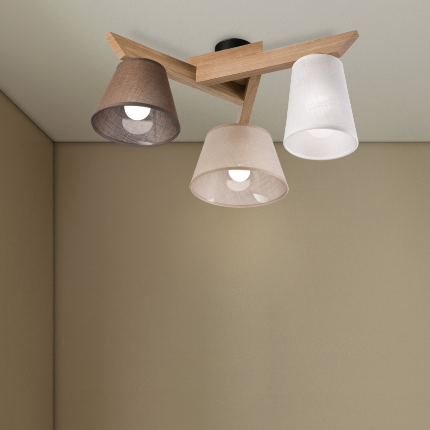 Brilagi - LED  Пристельова люстра ANTHONY 3xE14/40W/230V дуб