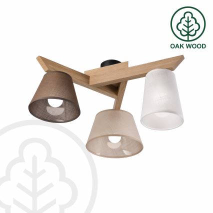 Brilagi - LED  Пристельова люстра ANTHONY 3xE14/40W/230V дуб