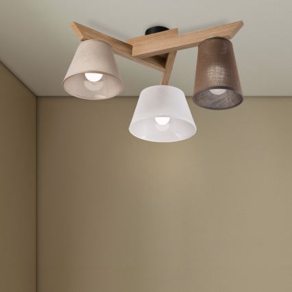 Brilagi - LED  Пристельова люстра ANTHONY 3xE14/40W/230V дуб