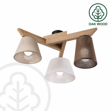 Brilagi - LED  Пристельова люстра ANTHONY 3xE14/40W/230V дуб