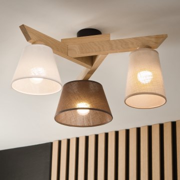 Brilagi - LED  Пристельова люстра ANTHONY 3xE14/40W/230V дуб
