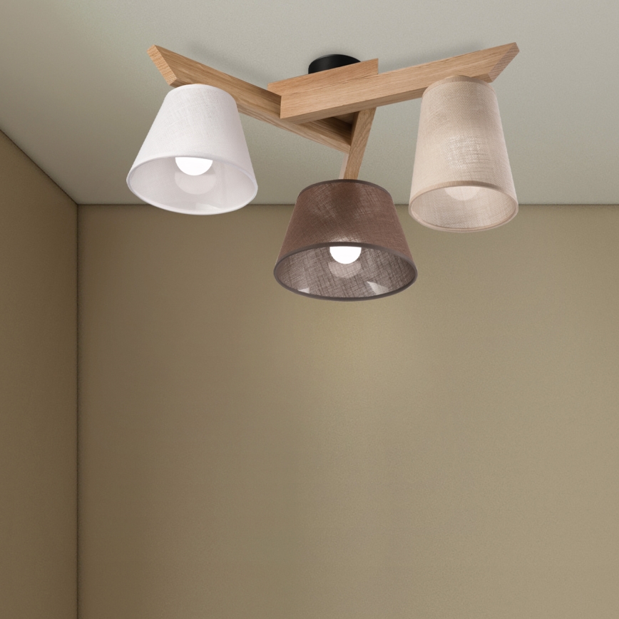Brilagi - LED  Пристельова люстра ANTHONY 3xE14/40W/230V дуб