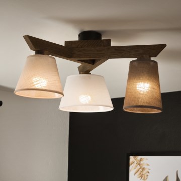 Brilagi - LED  Пристельова люстра ANTHONY 3xE14/40W/230V дуб