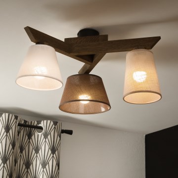 Brilagi - LED  Пристельова люстра ANTHONY 3xE14/40W/230V дуб