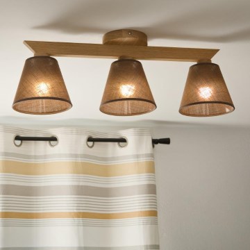 Brilagi - LED  Пристельова люстра ANTHONY 3xE14/40W/230V дуб/коричневий