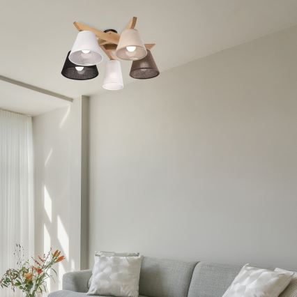 Brilagi - LED  Пристельова люстра ANTHONY 5xE14/40W/230V дуб