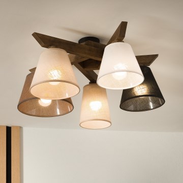 Brilagi - LED  Пристельова люстра ANTHONY 5xE14/40W/230V дуб