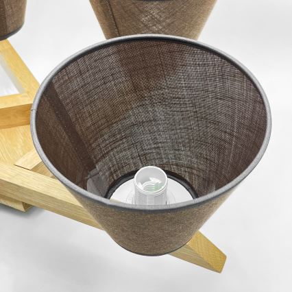 Brilagi - LED  Пристельова люстра ANTHONY 5xE14/40W/230V дуб/коричневий