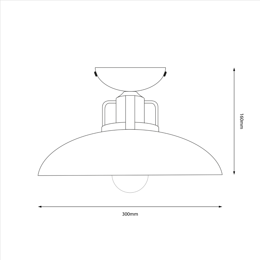 Brilagi - LED Пристельова люстра FLAMENGO 1xE27/60W/230V білий