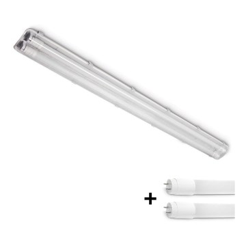 BRILAGI - LED промисловий пилозахищений світильник OPTIMA T8 2xG13/18W/230V 4000K IP65 128 см
