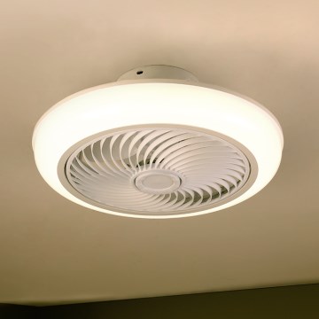 Brilagi - LED Регулируемая потолочная лампа с вентилятором LED/30W/230V 3000-6500K белый + пульт дистанционного управления