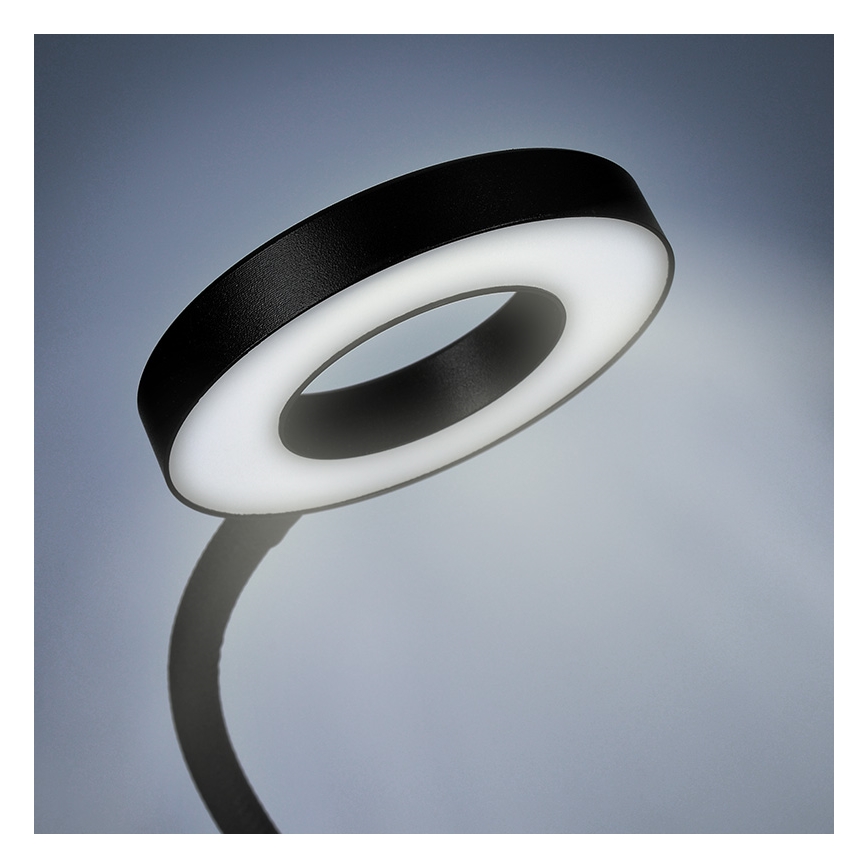 Brilagi -LED регульована світлодіодна лампа з кліпсою ORBELA LED/8W/5V 3000/4000/5000K чорна