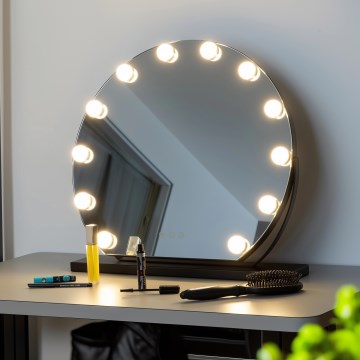 Brilagi - LED регульоване дзеркало для макіяжу HOLLYWOOD LED/12W/230V 3000/4000/6500K