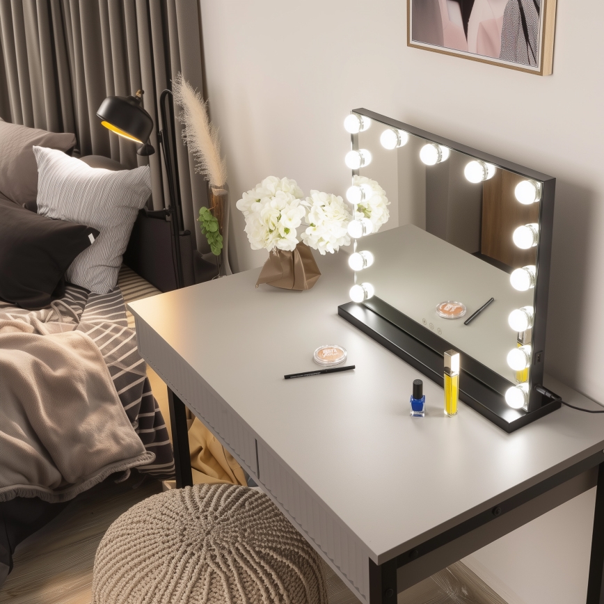 Brilagi - LED регульоване дзеркало для макіяжу HOLLYWOOD LED/15W/230V 3000/4000/6500K