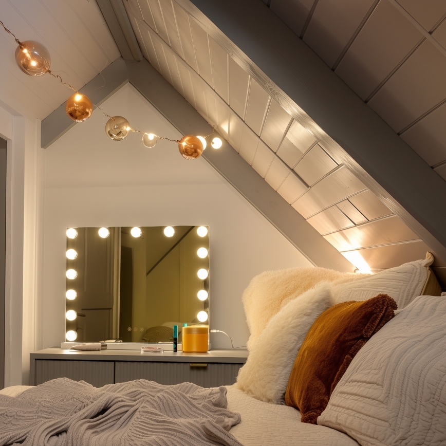 Brilagi - LED регульоване дзеркало для макіяжу HOLLYWOOD LED/15W/230V 3000/4000/6500K