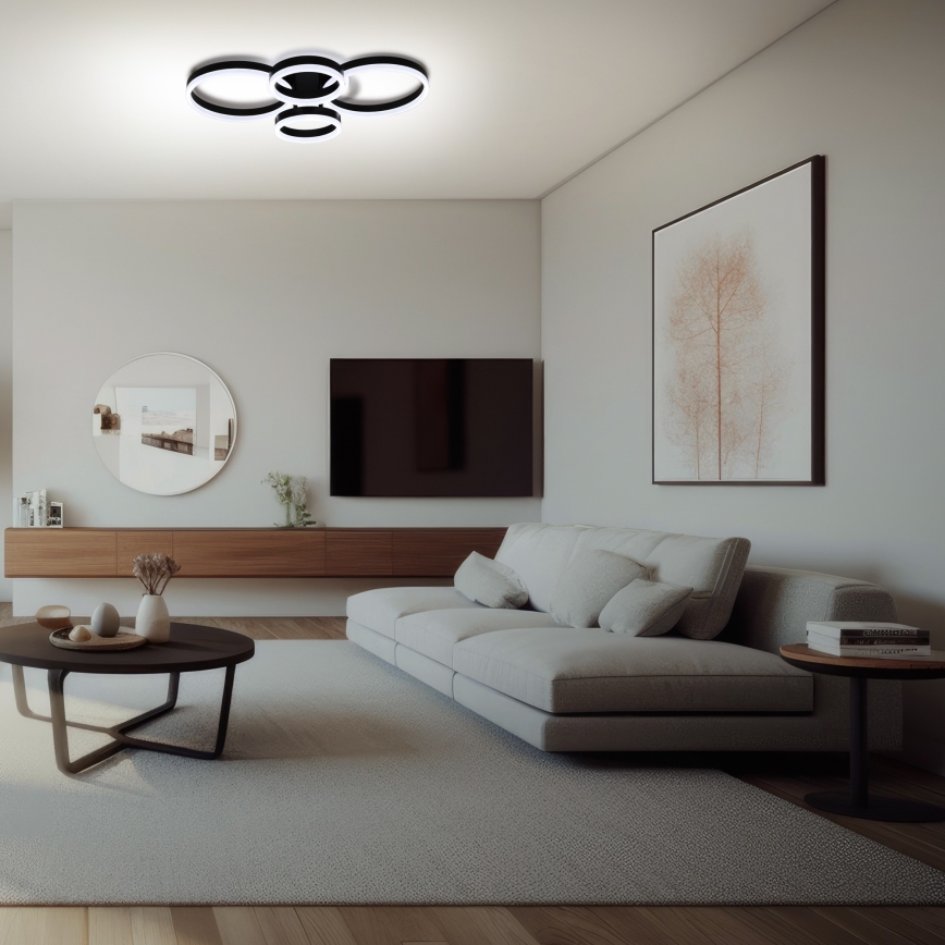 Brilagi - Світлодіодний регульований стельовий світильник ORBITS LED/49W/230V 3000-6000K + дистанційне керування