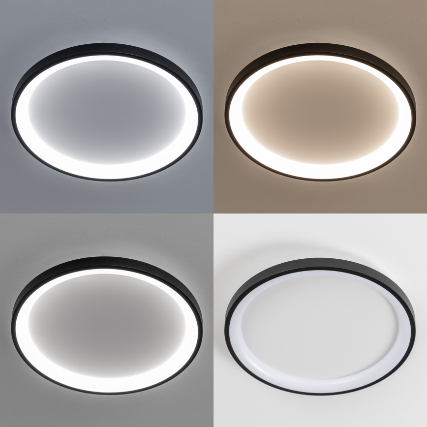 Brilagi - LED затемнюваний стельовий світильник FALCON SLIM LED/42W/230V 3000-6500K, діам. 50 см, чорний + пульт дистанційного керування