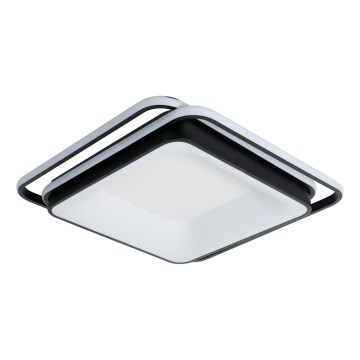 Brilagi - LED регульований стельовий світильник FLARE LED/102W/230V 3000-6000K 50x50 cm чорний + пульт дистанційного керування