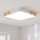 Brilagi - LED регульований стельовий світильник PILANA LED/48W/230V 3000-6500K дуб/білий 42x42 cm + пульт дистанційного керування