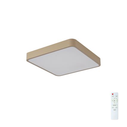 Brilagi - LED стельовий світильник POOL LED/36W/230V 3000-6000K 40x40 cm бежевий + дистанційне керування