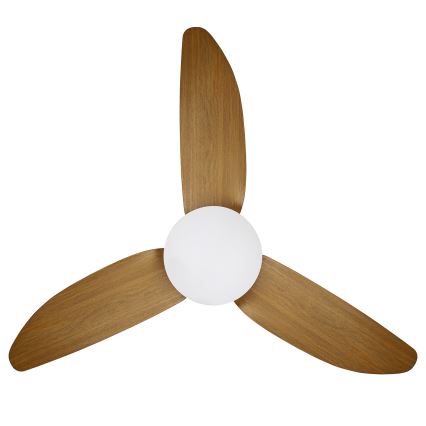 Brilagi - Світлодіодний регульований стельовий вентилятор LED/30W/230V 3000-6500K чорний/коричневий + дистанційне керування