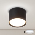 BRILAGI - LED RGB+CCT димований точковий світильник SMOOTH 1xGX53/14W/230V 60x82 mm 2700-6500K Wi-Fi Tuya чорний