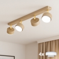 BRILAGI - LED RGB+CCT Точковий світильник MONO 4xGX53/14W/230V 2700-6500K Wi-Fi Tuya, з регулюванням яскравості, бежевий