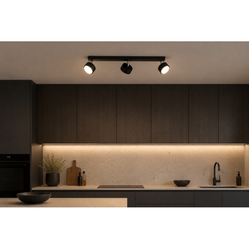 BRILAGI - светодиодный RGB+CCT диммируемый точечный светильник MONO 3xGX53/14W/230V 2700-6500K Wi-Fi Tuya черный