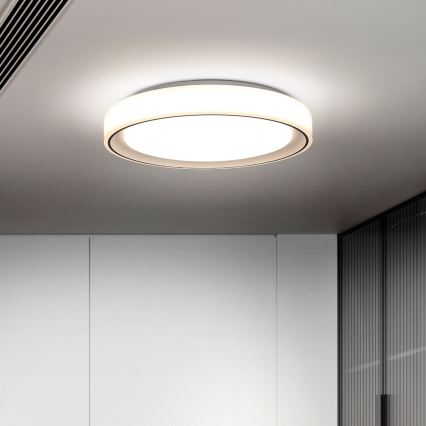 Brilagi - LED RGB димований стельовий світильник FLOCO LED/30W/230V діам. 39,5 cm 3000-6500K Wi-Fi Tuya + LED/6W + пульт дистанційного керування