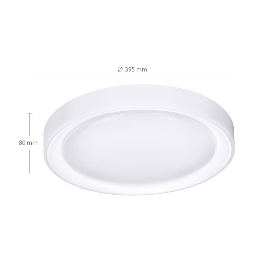 Brilagi - LED RGB Стельовий світильник з регулюванням яскравості FLOCO LED/30W/230V 3000-6500K Wi-Fi Tuya + LED/6W + пульт дистанційного керування