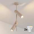 BRILAGI - LED RGBW Диммируемая люстра на штанге BRANCH 2xGU10/6,5W/230V 2700-6500K бежевая