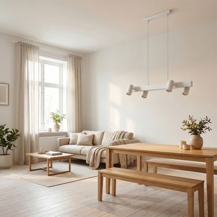 BRILAGI - диммируемая LED RGBW люстра на тросе SELE 4xGU10/6,5W/230V 2700-6500K белая