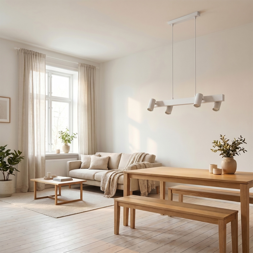 BRILAGI - диммируемая LED RGBW люстра на тросе SELE 4xGU10/6,5W/230V 2700-6500K белая