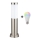 Brilagi - LED RGBW диммируемая уличная лампа 1xE27/15W/230V 2700-6500K IP44 40 cm матовый хром