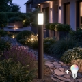 BRILAGI - LED RGBW диммируемая уличная лампа ELIA 1xE27/6,5W/230V 2700-6500K IP44 Wi-Fi 100 см антрацит