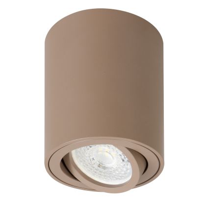 Brilagi - диммируемый светодиодный RGBW точечный светильник MIA 1xGU10/4,8Вт/230В 3000K 100x80 мм бежевый + пульт дистанционного управления