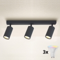 Brilagi - LED RGBW диммируемый точечный светильник SELE 3xGU10/6W/230V 3000K антрацит