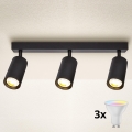 Brilagi - LED RGBW диммируемый точечный светильник SELE 3xGU10/6W/230V 3000K черный