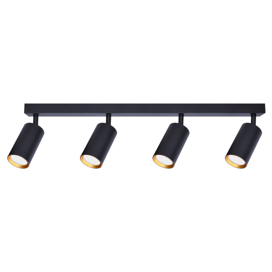 Brilagi - LED RGBW диммируемый точечный светильник SELE 4xGU10/4,8W/230V 3000K черный/золотой + пульт дистанционного управления