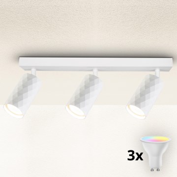 Brilagi - LED RGBW диммируемый точечный светильник SELE DIAMANT 3xGU10/6,5W/230V 2700-6500K Wi-Fi белый