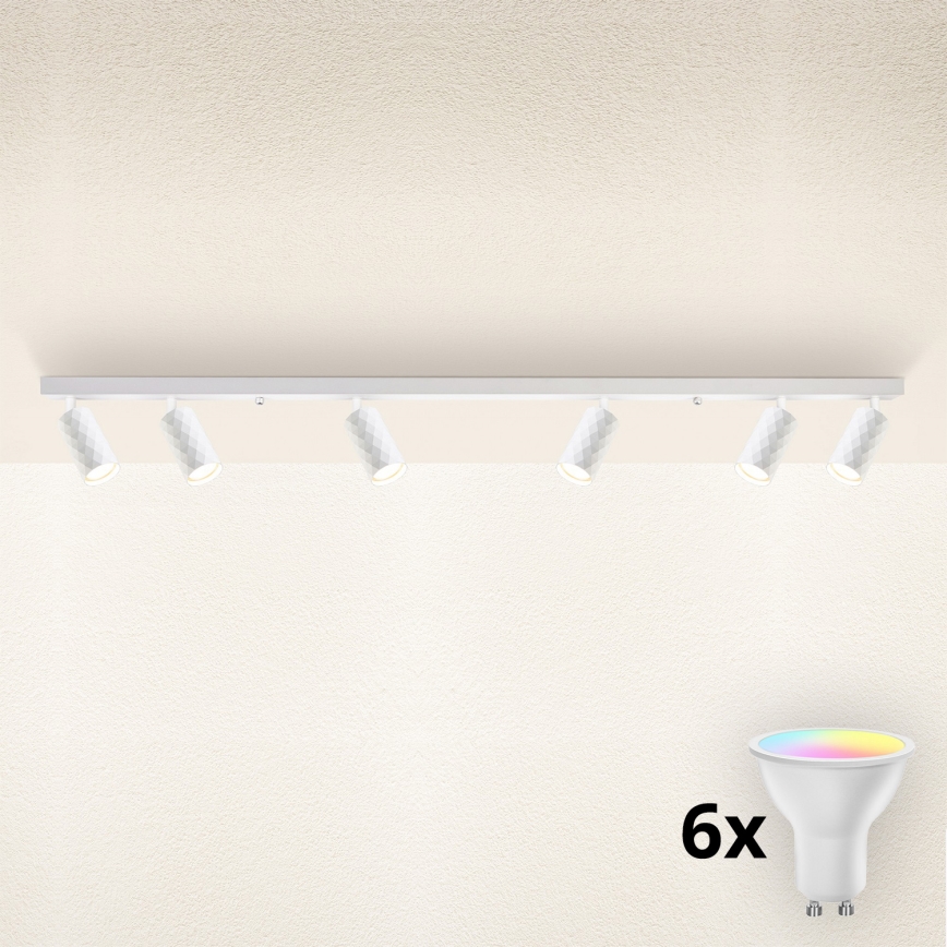 Brilagi - LED RGBW диммируемый точечный светильник SELE DIAMANT 6xGU10/6,5W/230V 2700-6500K Wi-Fi белый