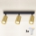 Brilagi - LED RGBW диммируемый точечный светильник SELE GOLDEN 3xGU10/4,8W/230V 3000K черный/золотой + пульт дистанционного управления