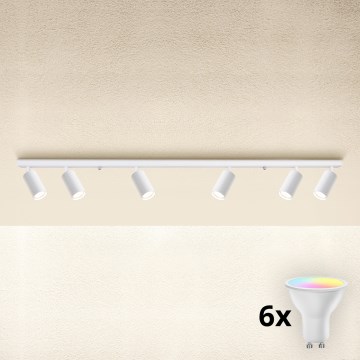 Brilagi - LED RGBW диммируемый точечный светильник SELE MODERN 6xGU10/6,5W/230V 2700-6500K Wi-Fi белый