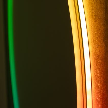 Brilagi - LED RGBW дзеркало для ванної кімнати з підігрівом AVA PRO LED/18W/230V діам. 60 см IP44 CRI 90 з регульованою яскравістю + CCT