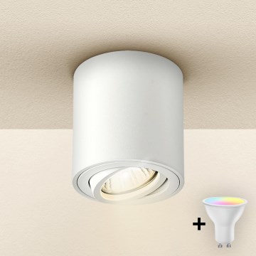 Brilagi - LED RGBW димований точковий світильник MIA 1xGU10/6W/230V 3000K 84x80 мм білий