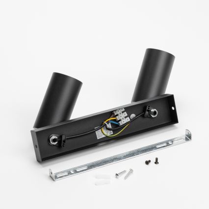 Brilagi - LED RGBW точковий світильник SELE 2xGU10/4,8W/230V 3000K чорний/золотий з регульованою яскравістю + пульт дистанційного керування