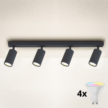 Brilagi - LED RGBW димований точковий світильник SELE 4xGU10/6W/230V 3000K антрацит